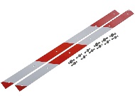 Планка крепления брызговика 580 мм с лентой светоотражающей (комплект 2 шт.) (9101S)